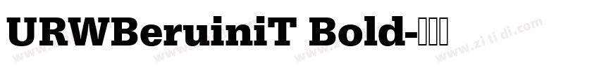 URWBeruiniT Bold字体转换
